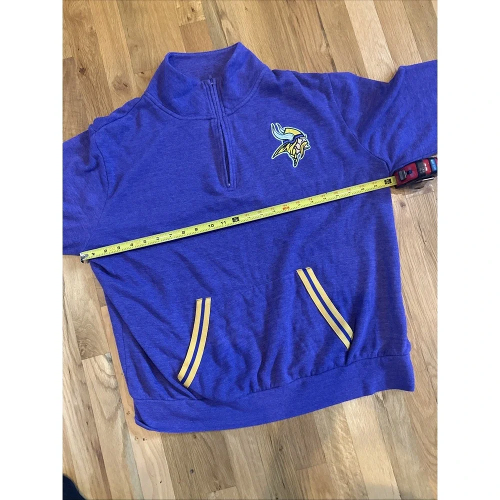 Vintage‎ Y2K Minnesota Vikings NFL Team Apparel 1/4 Zip Up Pullover Size XL